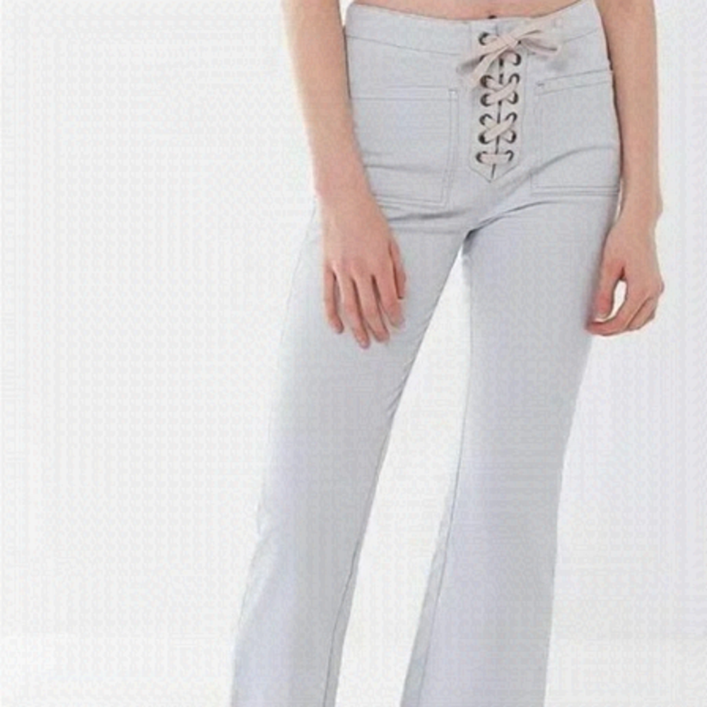 URBAN Outfitters High-Rise Lace front Jeans